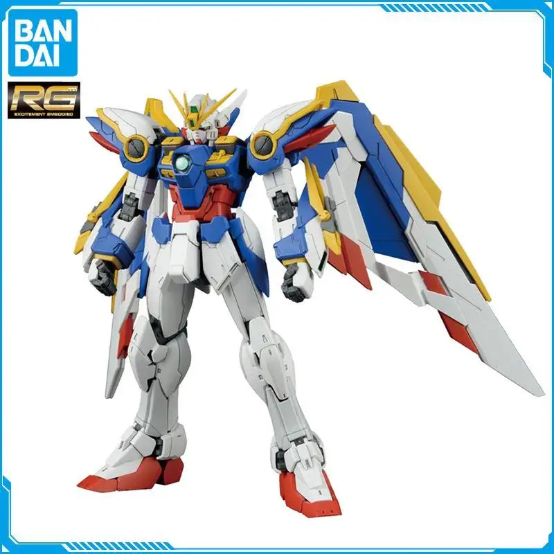 

In Stock Original BANDAI GUNDAM RG 1/144 WING GUNDAM EW Model Assembled Robot Anime Figure Action Figures Toys