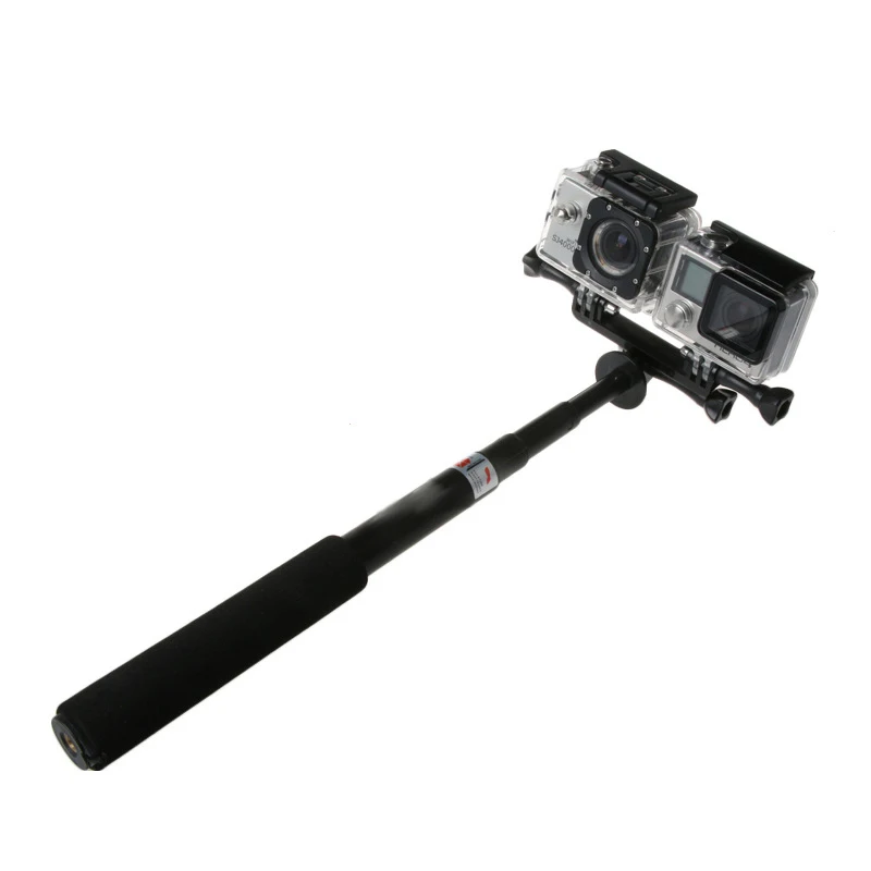 Dual Twin Mount Monopod Adapter For GoPro Hero 13 12 11 10 9 8 7 SJCAM SJ4000 AKASO Insta360 DJI Osmo Action Camera Accessories