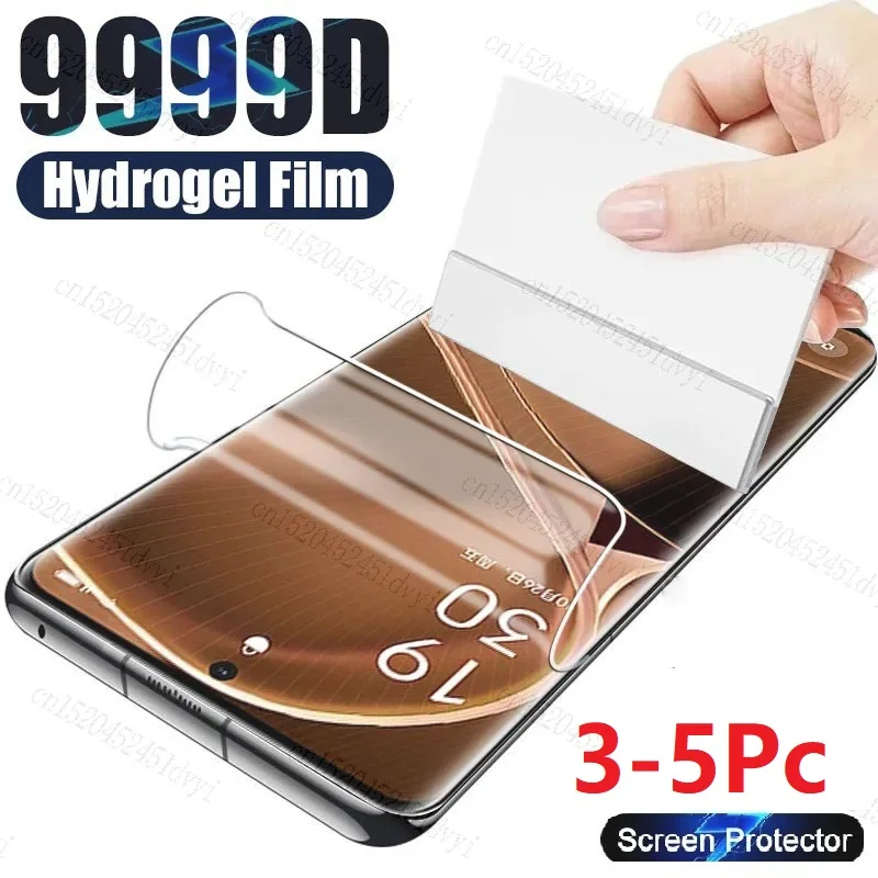 Premium Hydrogel Screen Protector - Pack of 3-5 Pieces