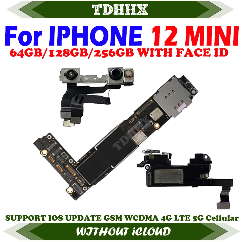 Support System Update Logic Boards for iPhone 12 MINI Motherboard Clean iCloud 4G Network Cellular Full Working