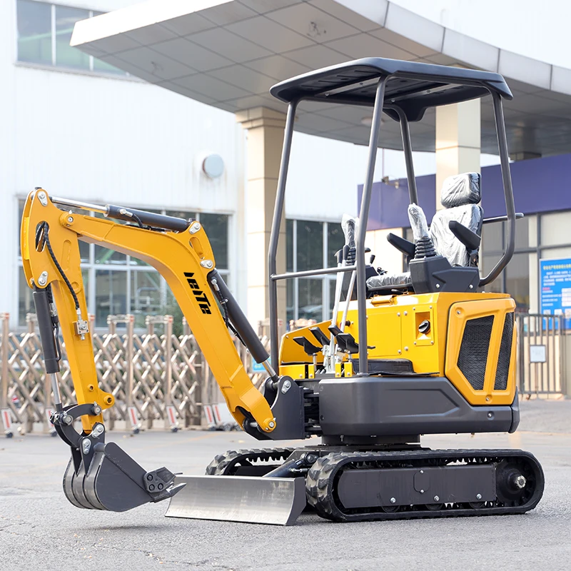 Ce Epa Euro 5 Piccolo Mini Escavatore 1Ton 2Ton 1.6Ton Minibagger Microexcavadora Pelle Escavatore Cingolato Con Benna A Pollice Per Fattoria