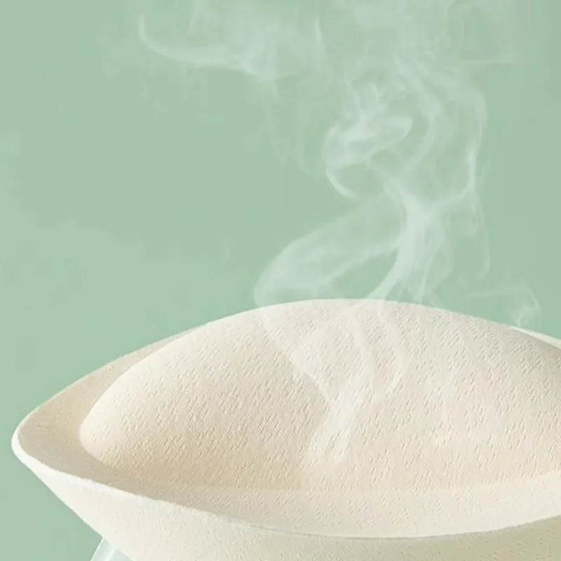 Women Soft Bra Pad Easy Clean Chest Cushion Female Gathering Breast Pads Summer Sweatproof Underwear Long Term Use Nipple Cover