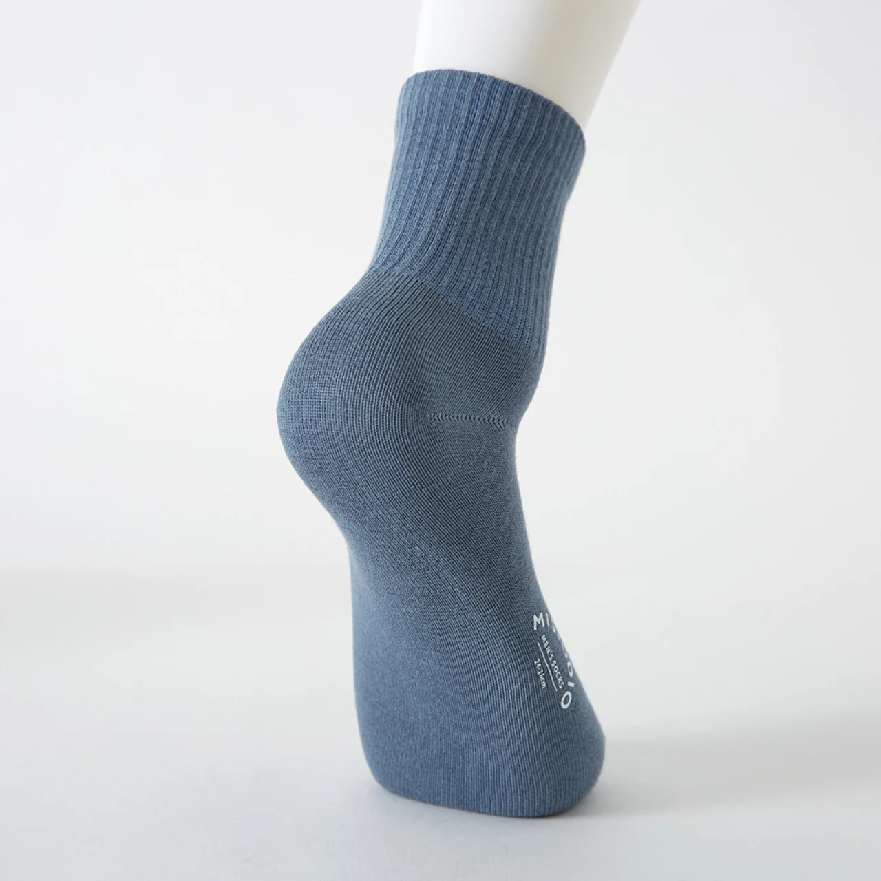 Metersbonwe Mid-Calf Socks for Men Solid Color Print Perennial Antibacterial breathable Socks 3 pairs