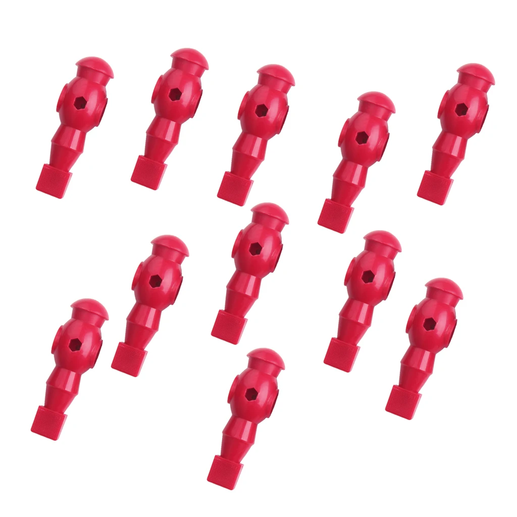 Plastic Foosball Players Indoor Game Foosball Man Parts Components 11Pcs table football game tabletop soccer game