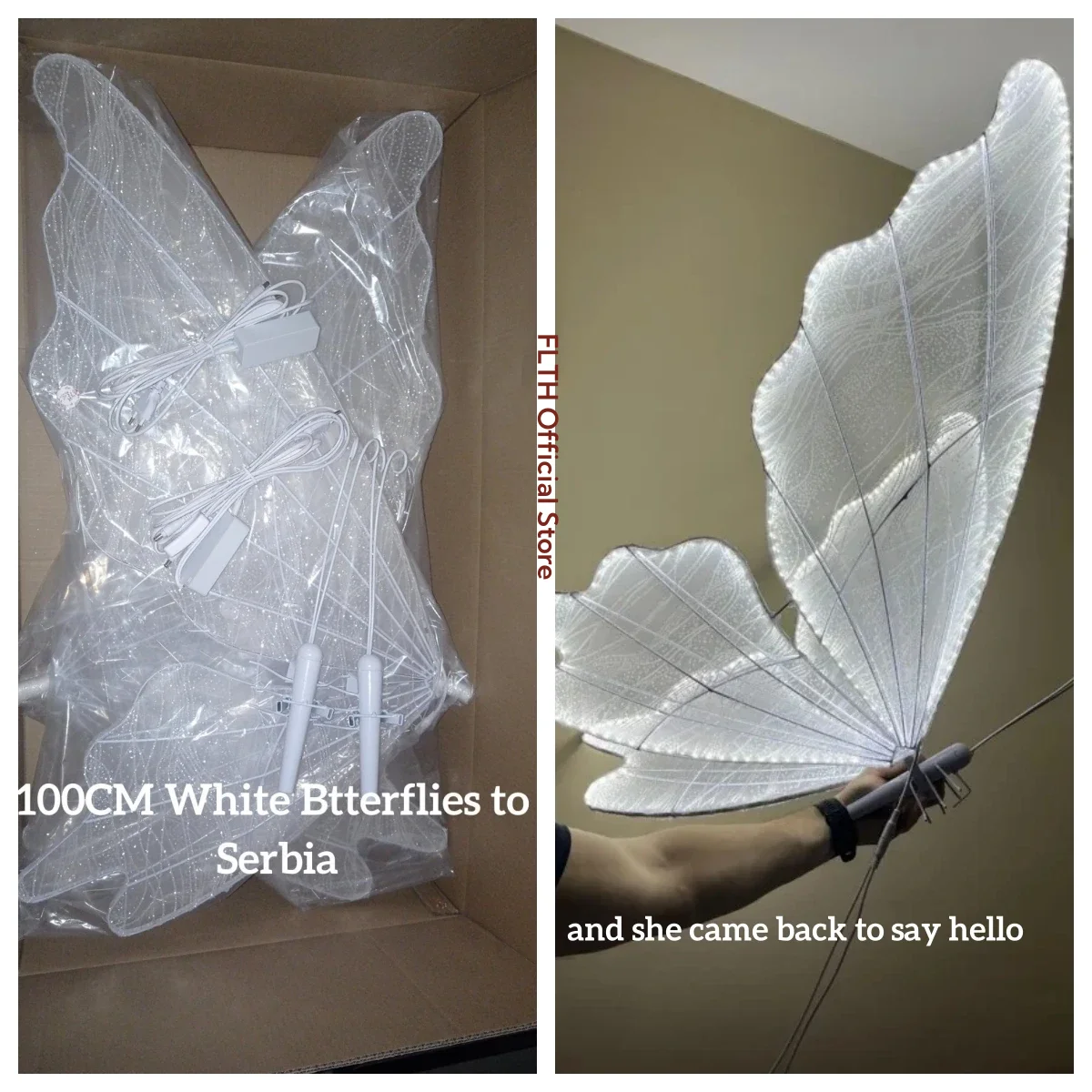 Wedding Decor Light Ceiling Butterflies LED Romantic Decoration for Road Load Walkway Party Stage Lights.