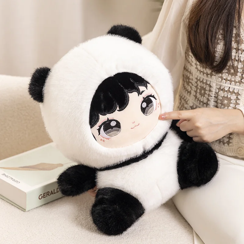 28/38cm Kawaii Star Doll Anime Plush Idol Dolls Transform Panda Plushie Toys Stuffed Cartoon Cosplay Animal Fans Collection Gift