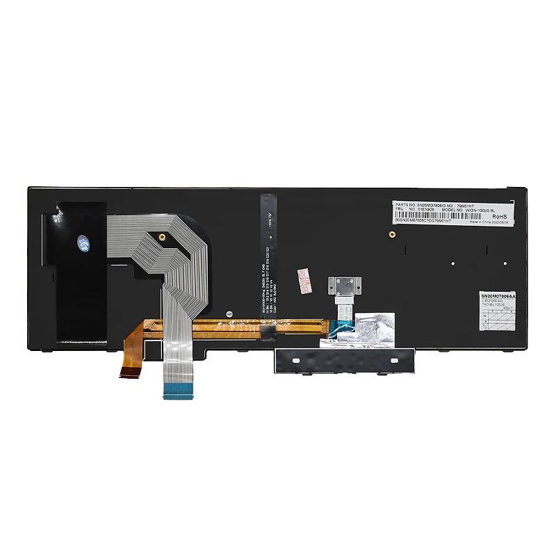 Teclado do Portátil para Lenovo T570 Thinkpad T580 P51s P52s 01er523 01en951 Sn20m07870 Novo - Imagem 4