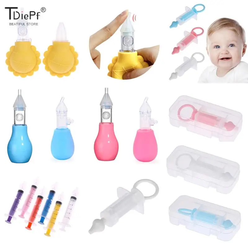

Silicone Baby Nose Aspirator Newborn Nose Cleaner Vacuum Suction Infant Snot Vacuum Sucker Soft Tip Cleaner Baby Care Accessory