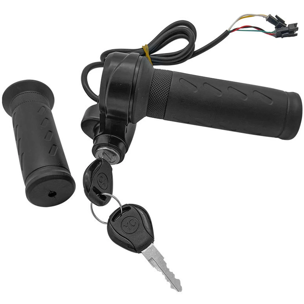 2/4PCS Electric Bicycle Handle Left+Right Electric Bicycle Twist Throttle Grip Acceleration Handle For Motor Electric Scooter ﻿