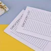 1pc Fridge Magnetic Shopping List Pad, White Magnetic Memo Pad, Fully Magnetic Grocery List Pad, 60 Sheets Per Pad-office 6
