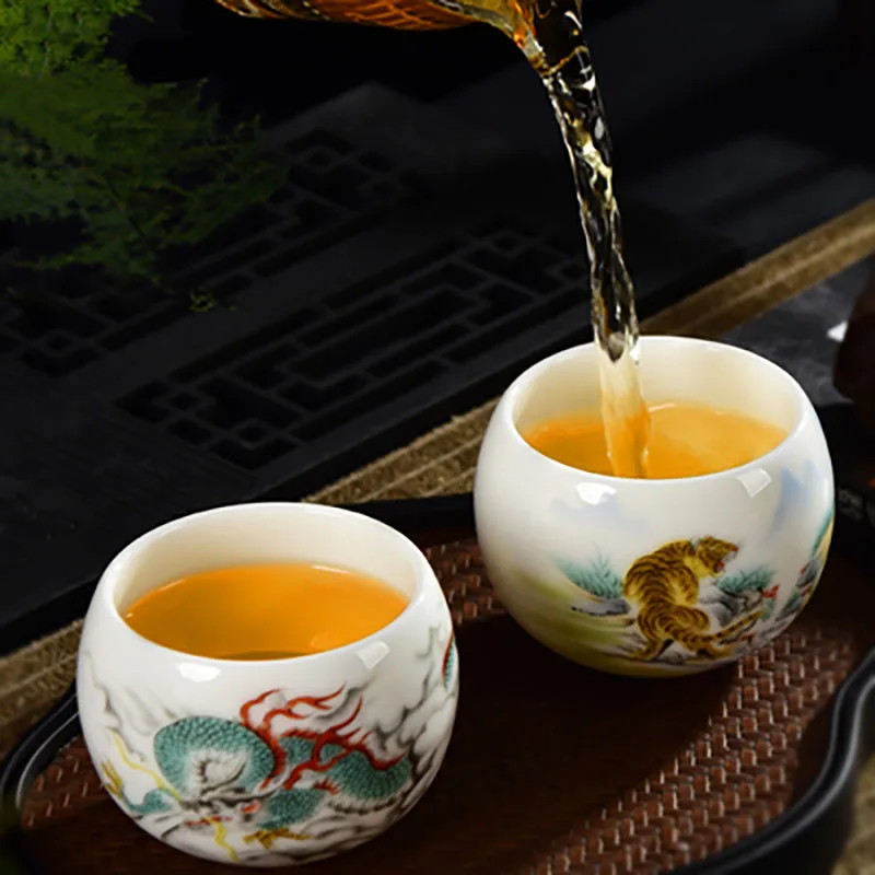 Chinese Zodiac Pottery Cup, Tea Cup, Teaware, Different Kinds of Animals Shape, Bowl for Tea Ceremony, Ceramics Teacup, 150ml,