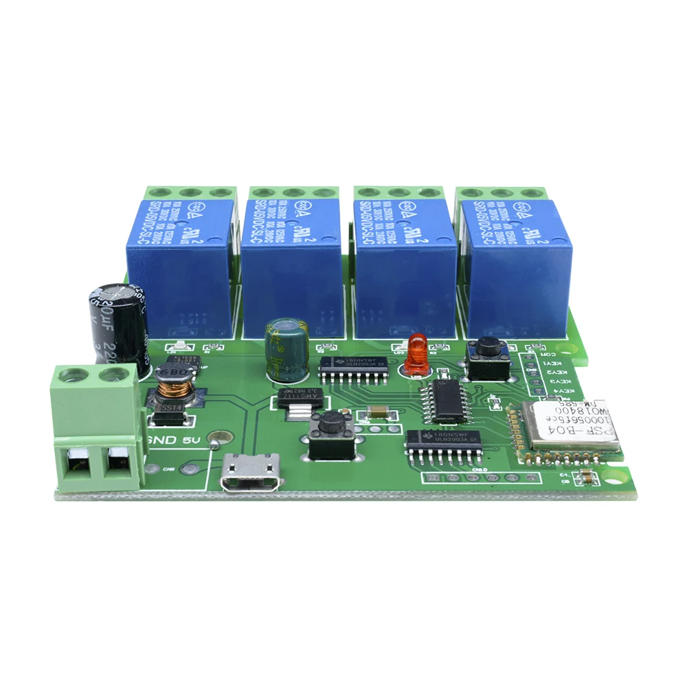 WiFi-Enabled 4-Channel Smart Relay Module