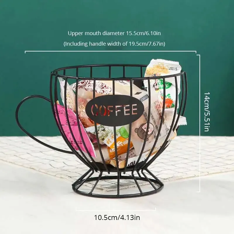 Coffee Pod Holder Large Capacity Metal