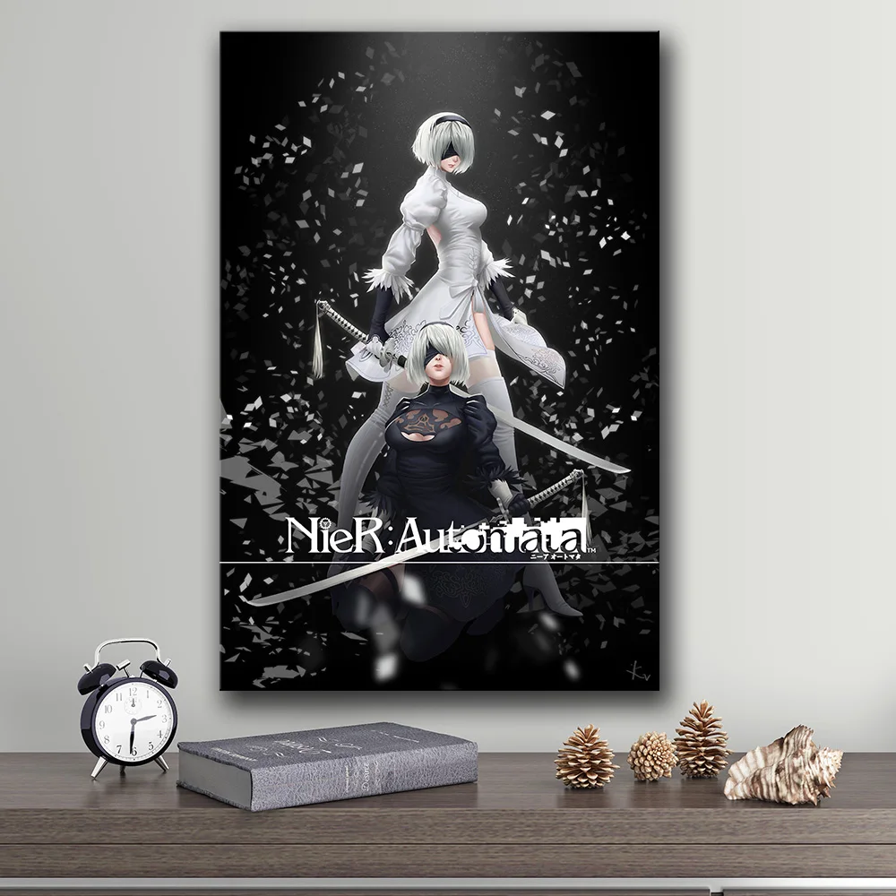 Senza Cornice The Poster Decoration Painting Of Nier:Automata On Hd Canvas Canvas Painting Art Wall Art Canvas Painting Pictures