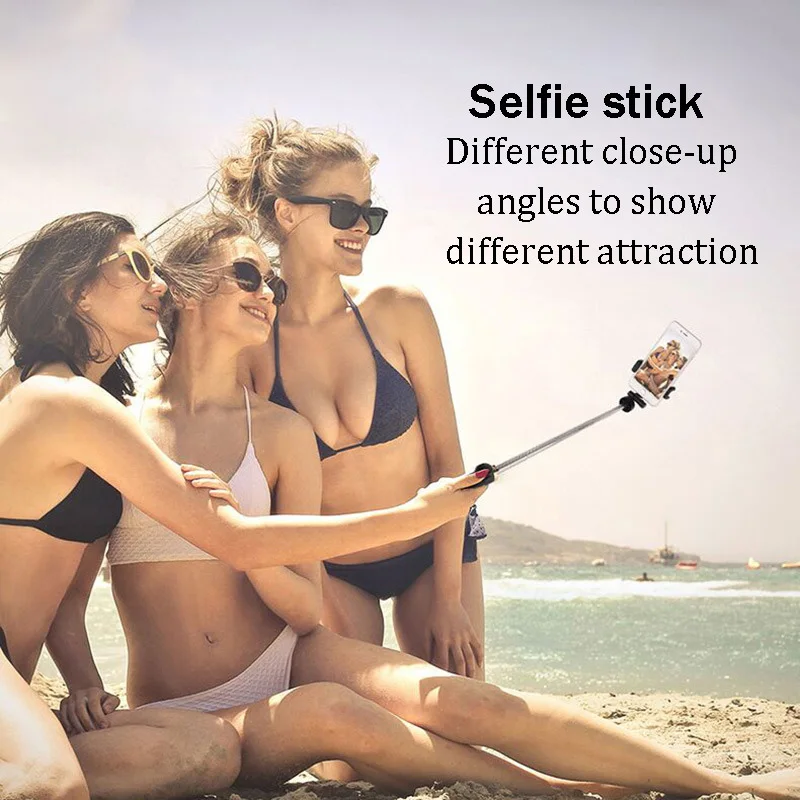 Portable Wireless Remote Shutter Selfie Stick Tripod For Android iPhone 16 15 Pro Max Xiaomi Cell Phone Stand Holder Accessories