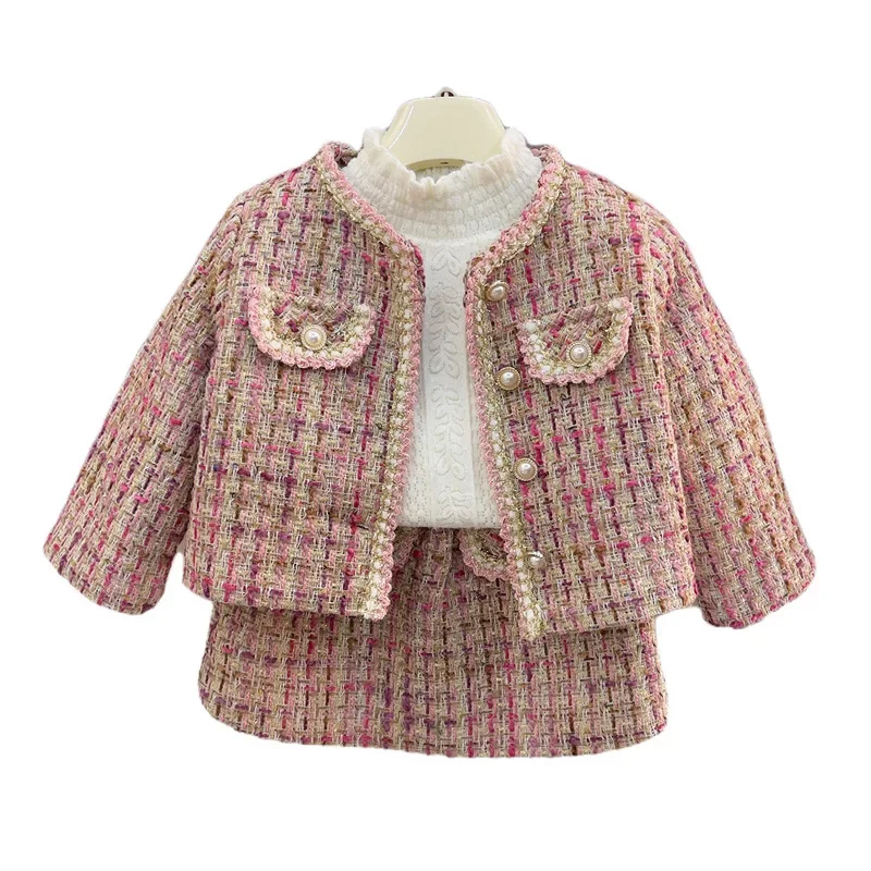 2024 New Style Girls' Chanel Style Suit Spring and Autumn