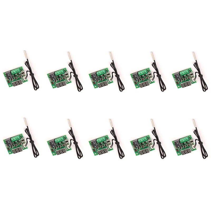 

10 PCS W1209 DC 12V Red Heat Cool Temp Thermostat Temperature Control Switch Temperature Controller