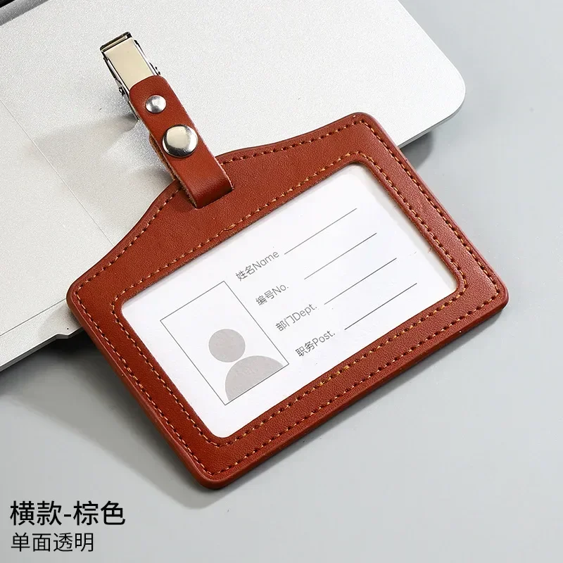 Premium Genuine Leather ID & Credit Card Holder – Versatile Badge & Card Case