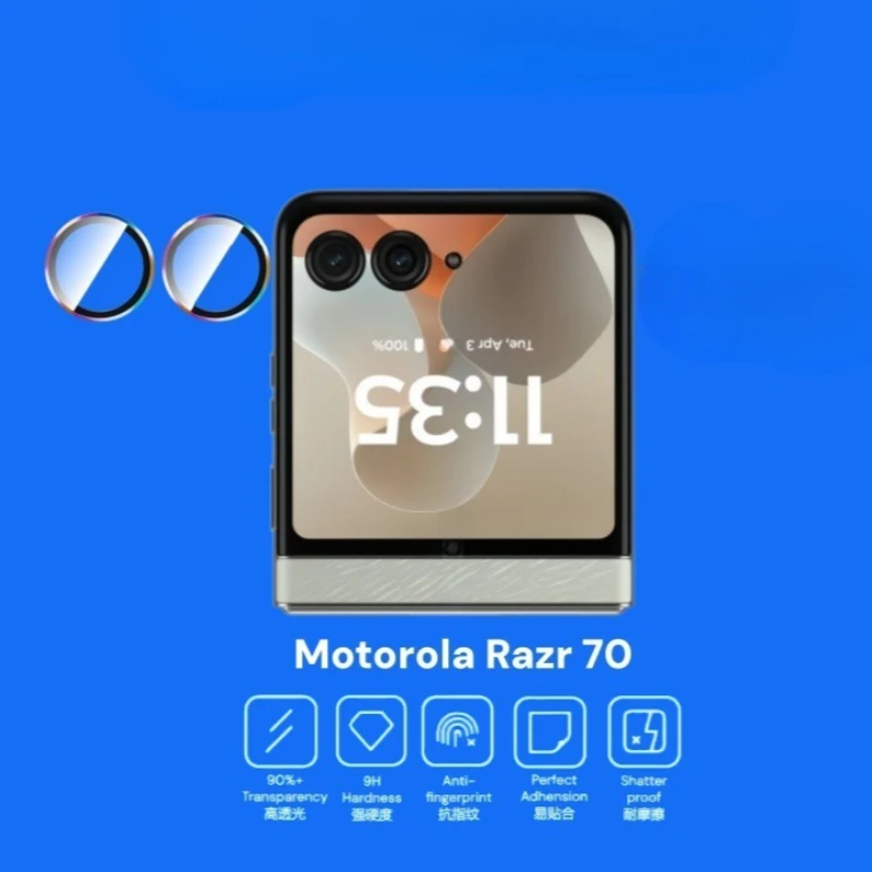 Aluminum Alloy Glass Camera Protector Sticker