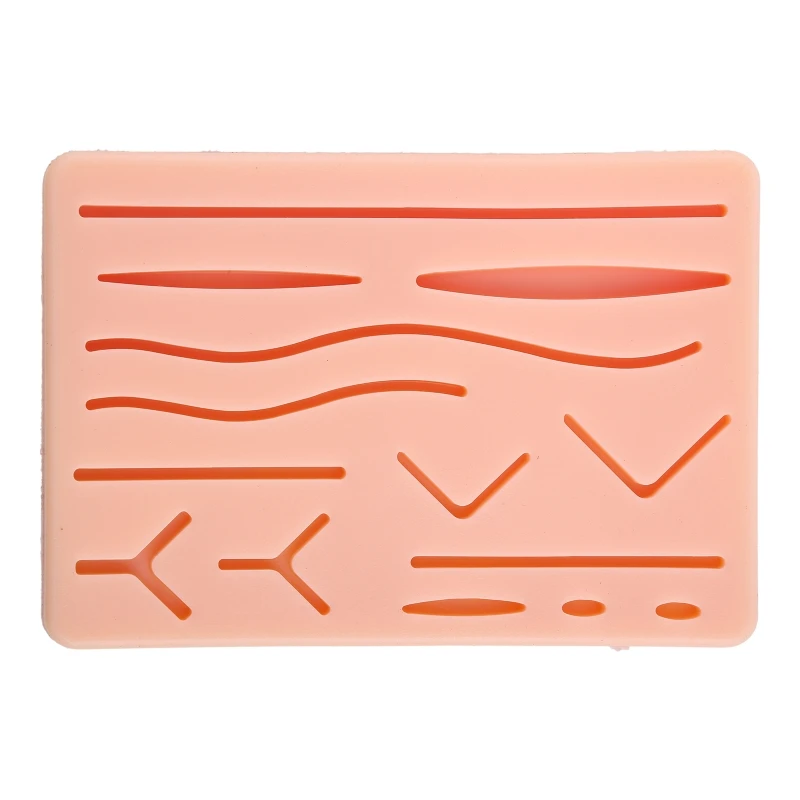 

Suture Pad for Medical and Vet Students Suture Practice Pad Skin Suture Wound Module Simulated with Pre-cut Wounds