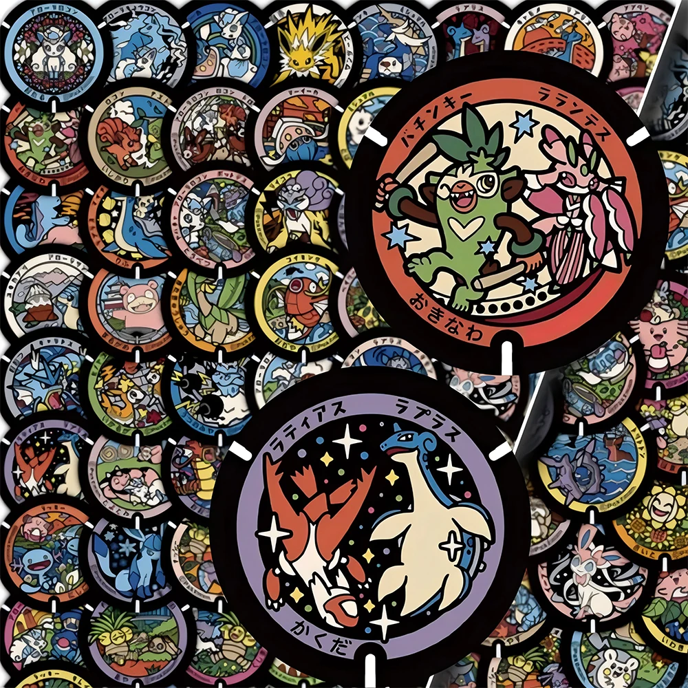10/30/50/108pcs Kawaii Anime Pokemon Stickers Cute Pikachu Eevee Cartoon Decals Laptop Phone Scrapbook Classic Kids Sticker Toy 4