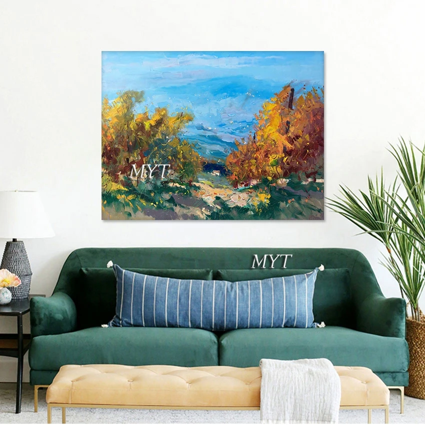 

Large Paintings Modern Living Room Decoration Abstract Natural Tree Scenery Art Wall No Framed Picture Canvas Roll Design Gifts