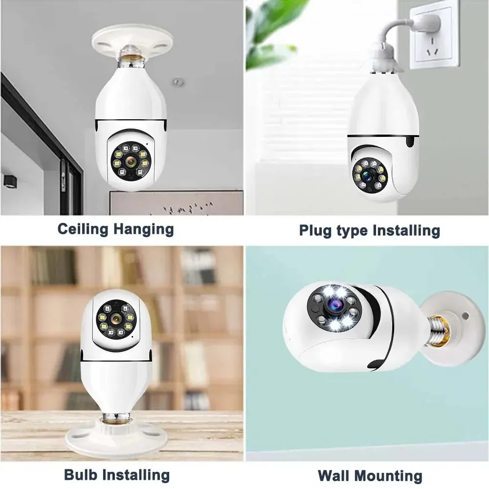 HEE RAK Tuya 3MP/5MP 5G Duel Band Camera WiFi Two Way Voice AI Human Detection Night Vision E27 Camera Zoom Surveilance Yiiot wifi camera surveillance camera wifi ip camera bulb camera