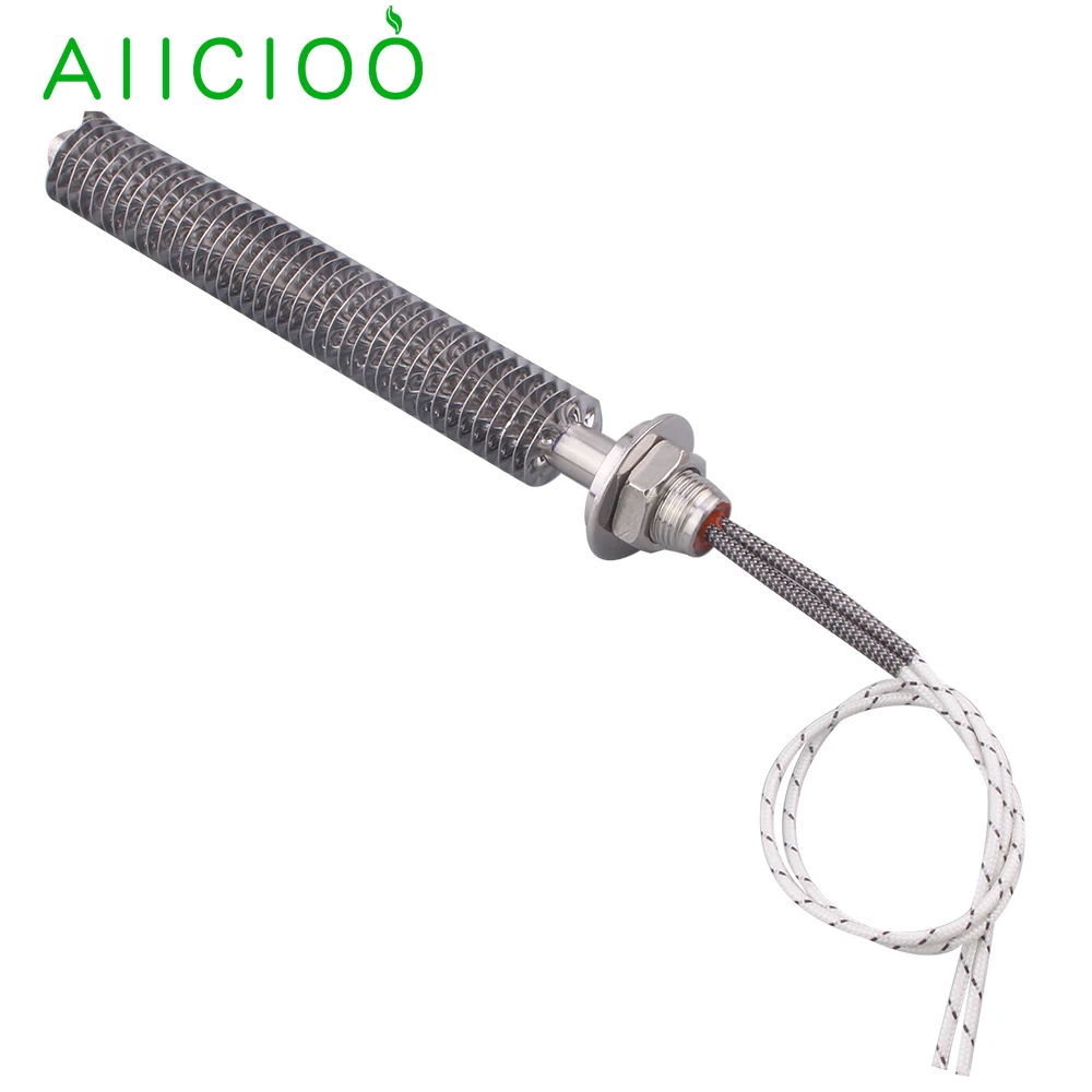 Cartridge Heaters 220V Electric Exchanger Finned Heater Air Heating Element Cartridge Radiator M18 Thread 300W 500W 800W 1KW