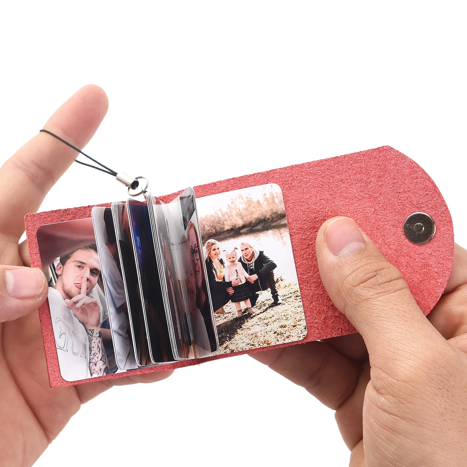 Multi Color Commemorative Envelope Keychain Photo Printing Customized 12 for Family and Friends1-inch Holiday Gifts Fashionable