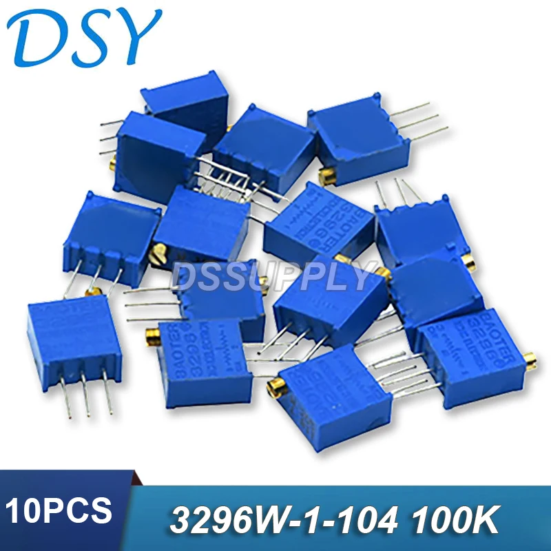 10PCS3296W1104LF3296W100KOhm1043296W1104TrimpotTrimmer