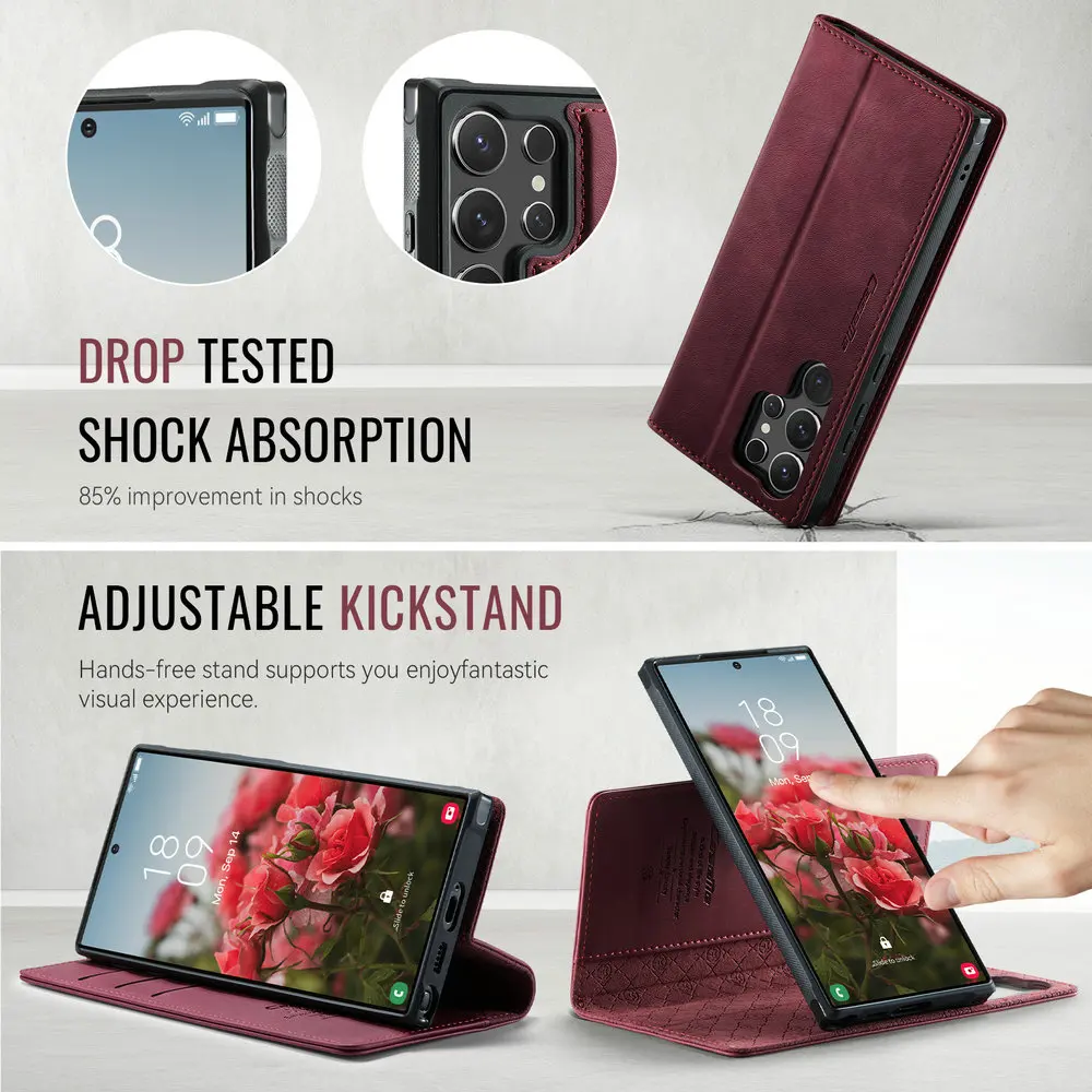 Leather 2-in-1 Magnetic Detachable Book Case