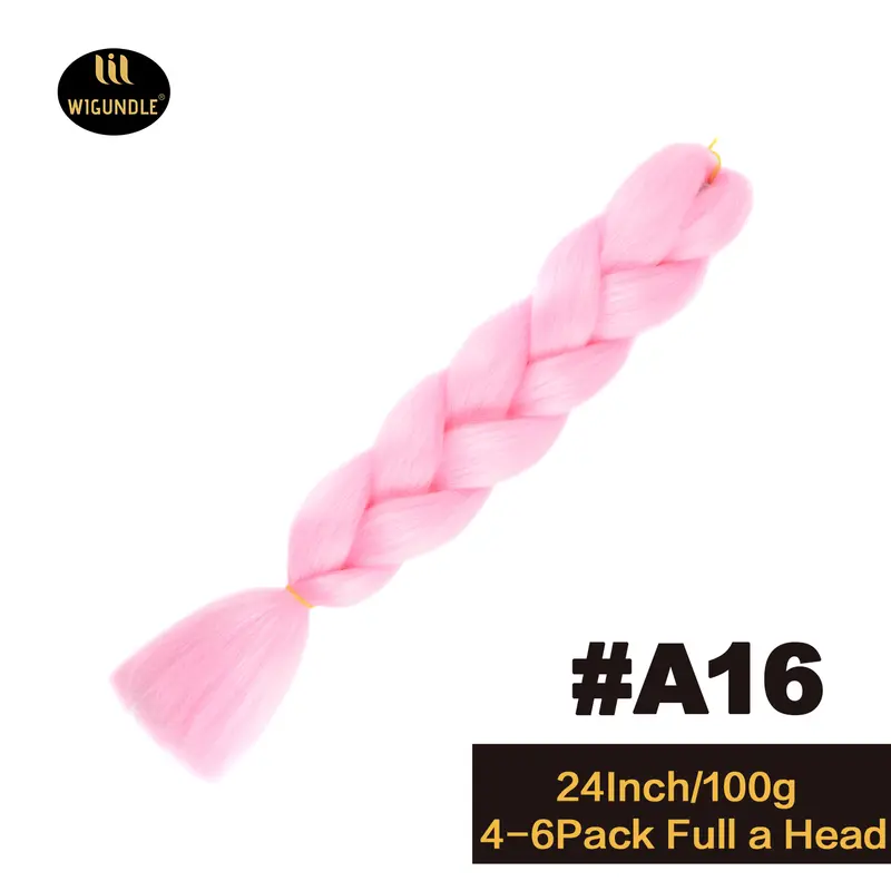 Long 24Inch Jumbo Braid Extensions Cos Synthetic Braiding Hair Afro Ombre Color Kanekalon Hair for Children/Women Braid - Image 20