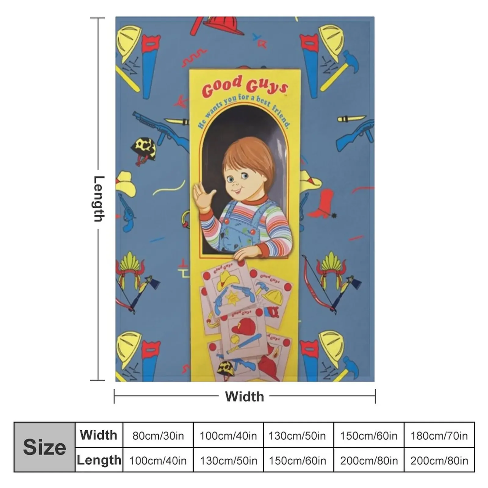 The Good Guys - Childs Play ft. Chucky Throw Blanket Soft Bed Blankets manga 2