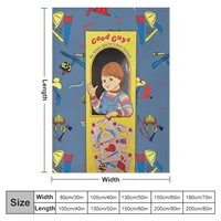 The Good Guys - Childs Play ft. Chucky Throw Blanket Soft Bed Blankets manga 2