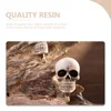 Resin Skull Wall Hooks Key Hangers Hat Rack Coat Holder Halloween Shape Hook Clothing Decor Home Storage ganization Solutions 2