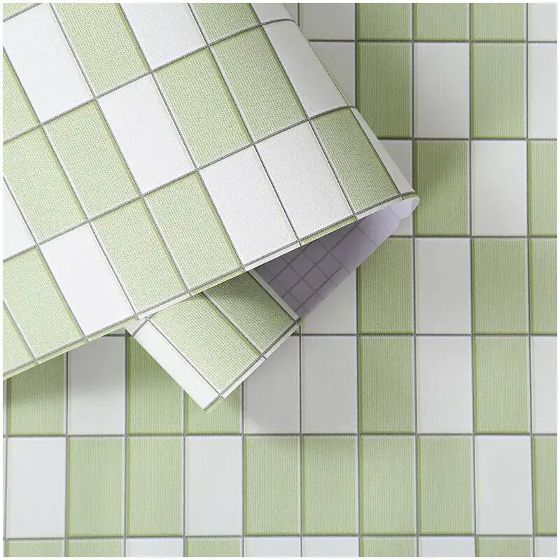 Bathroom Waterproof Wallpaper Self-adhesive Wall Sticker Kitchen Countertop Toilet Decorative Tile Desktop Wallpaper bathroom storage transparent waterproof box shower phone holder kitchen organizers free punching hanging shelf toilet drawer