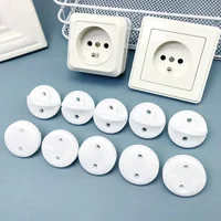 White Electrical Safety Socket Protective Cover for Baby Protection