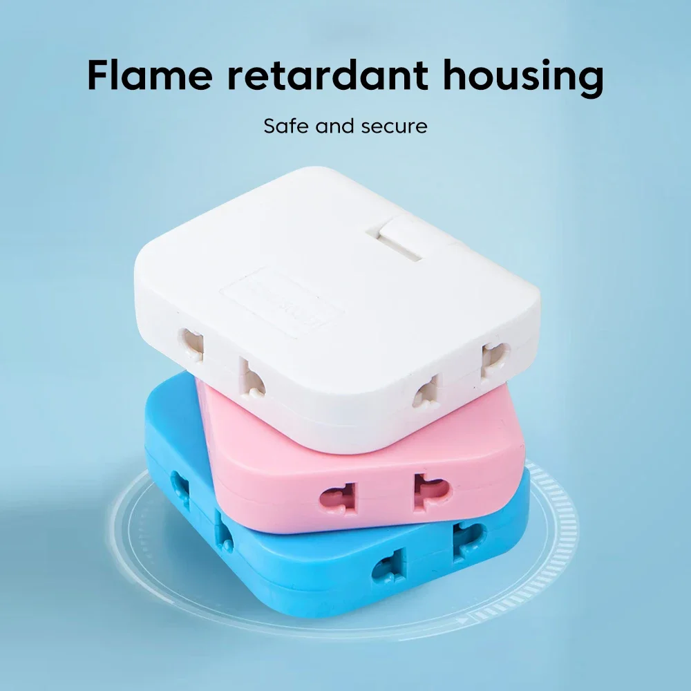 Plug Adapter Electrical Socket Power Socket Plug Outlet Extender Power Extension Plug Extension Sockets 180 Degree Rotatable Socket 3-in-1 EU Plug Converter Travel EU Extension Plug Multi-Plug Slim Wireless Outlet Adapter Sockets