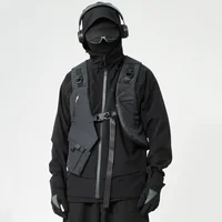 Outdoor Tactical Function Multi-pocket Design Vest Men Clothing Y2K High Street Techwear Style Sleeveless Jackets chalecos 1