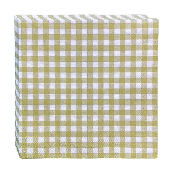 50 Tovaglioli Di Carta Quadrettati Rossi - 33x33 Cm, Eleganti, Per Feste, Picnic, Natale, BBQ
