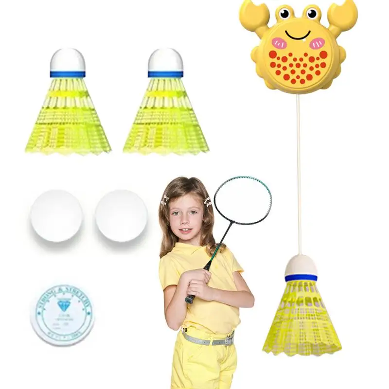 

Badminton Training Aid Rebound Single-Player Badminton Trainer Badminton Self Study Tool Self-Adhesive Trainer For Garden Parks