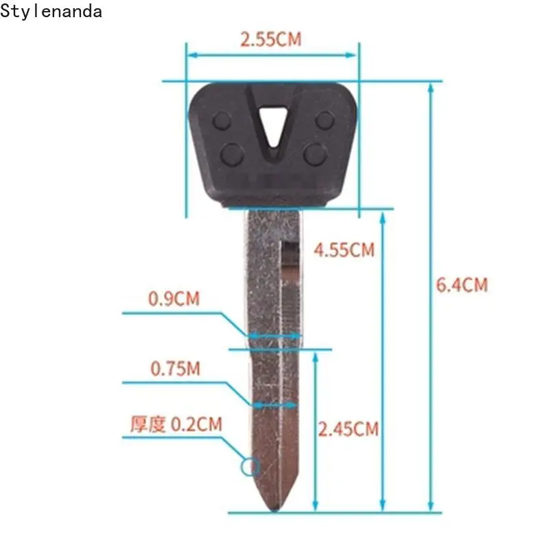 Motorcycle keys Blank Key Uncut Blade For Yamaha FZ250 FZR400 YZF600 YZF1000 FZ400 FZ600 FZ800 FZ10 XJR400 FZ400 XJR FZ 250 400 Motorcycle Keys