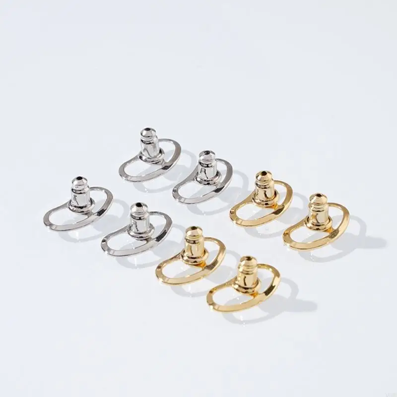 4 stücke Große Ohrring Heber Metall Ohrring Stopper Backings Durchbohrt Sicherheit Ohr Zurück Für Ohr Bolzen Ohrring DIY Schmuck Machen – Detail 9