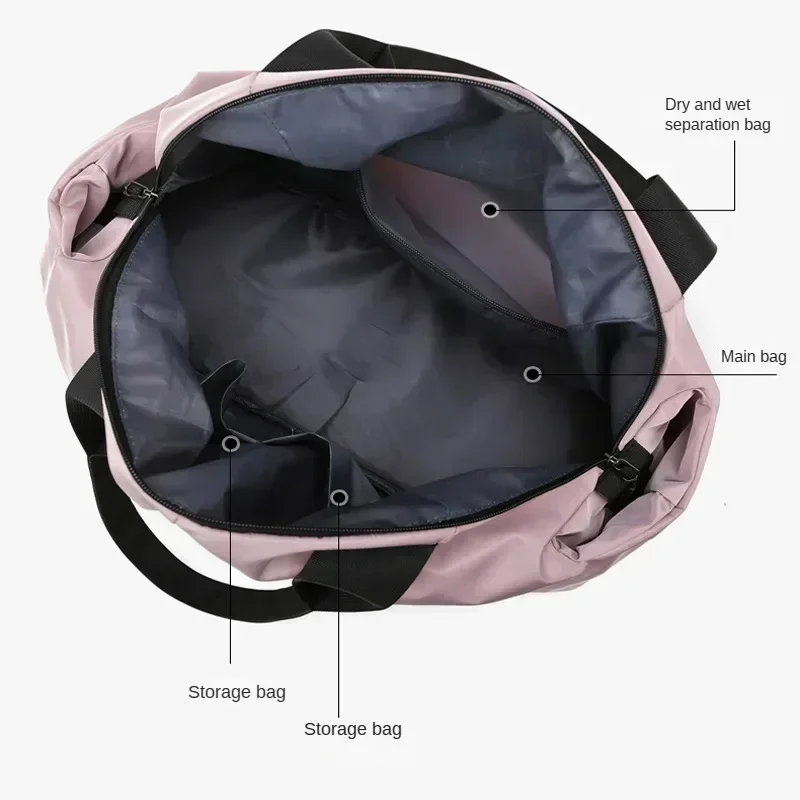 Large Capacity Yoga Bag Women Waterproof Swimming Sports Bags Gym Bag Multifunction Hand Travel Duffle Weekend Package 5