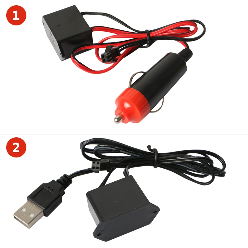 Car Interior Lighting LED Strip Decoration Garland Wire Rope Tube Line Flexible Neon Light With USB Drive Car Accessories