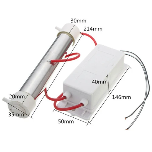 스테인리스 스틸 쿼츠 튜브 오존 발생기, 3G 오존 발생기, 공기 청정기, 오존 살균기, 220V 2
