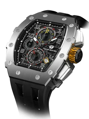 TSAR BOMBA New TB8204 Watch for Men Japan Quartz Chronograph 50M Waterproof Wristwatch Fashion Sport Clock Male Luxury Mens Gift - Image 19