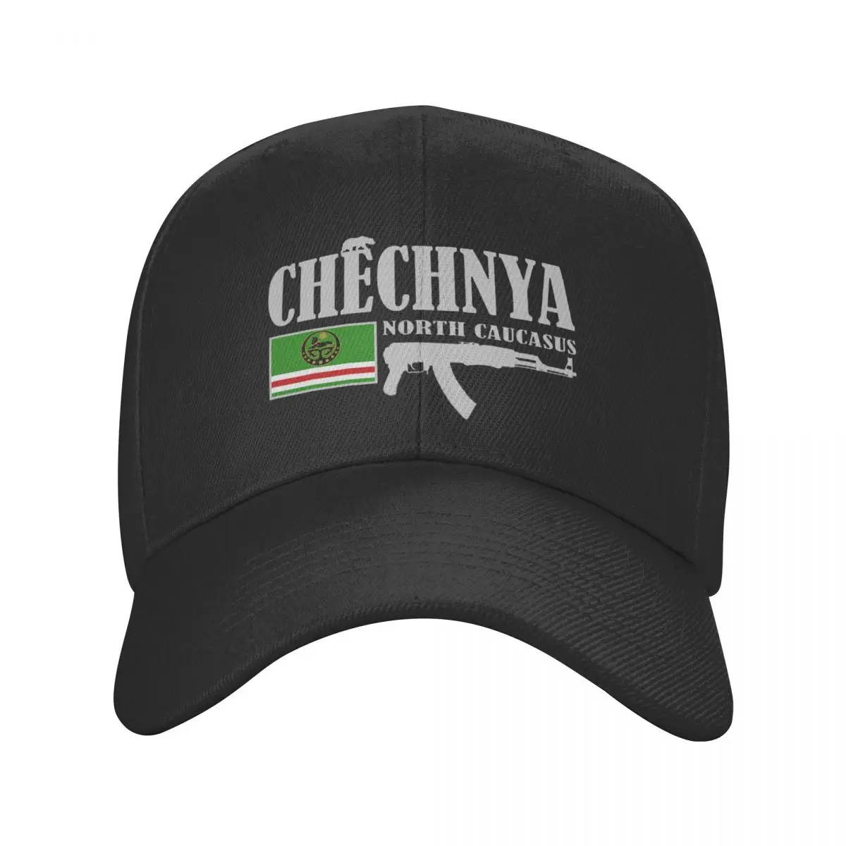 

Boné de beisebol personalizado para homens e mulheres, chapéu checheno do pai da bandeira, esportes Snapback Caps, ajustável