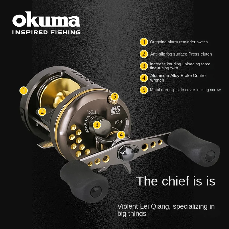 Okuma ISIS Chief Round Baitcast Fishing Reel