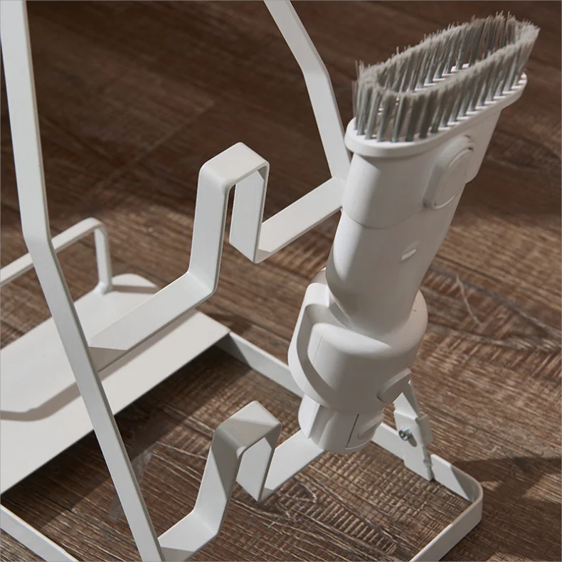 Universal Model Vacuum Cleaner Rack Set Of Dust Collector Metal Storage Shelves For Household Simple Style Vertical Holder_voghion.com